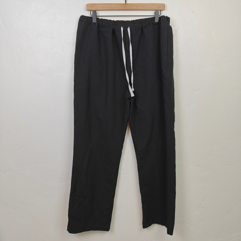 FIGS Mens Pisco Pant XL Black Technical Collection Drawstring Scrub Straight Leg - Picture 2 of 8